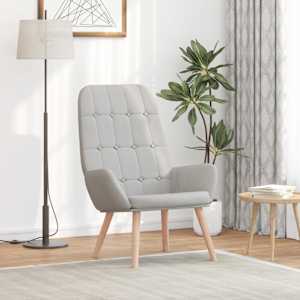 Relaxační křeslo obláčkově šedá textil - obrázek 3