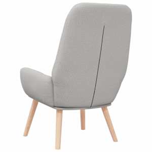 Relaxační křeslo obláčkově šedá textil - obrázek 6