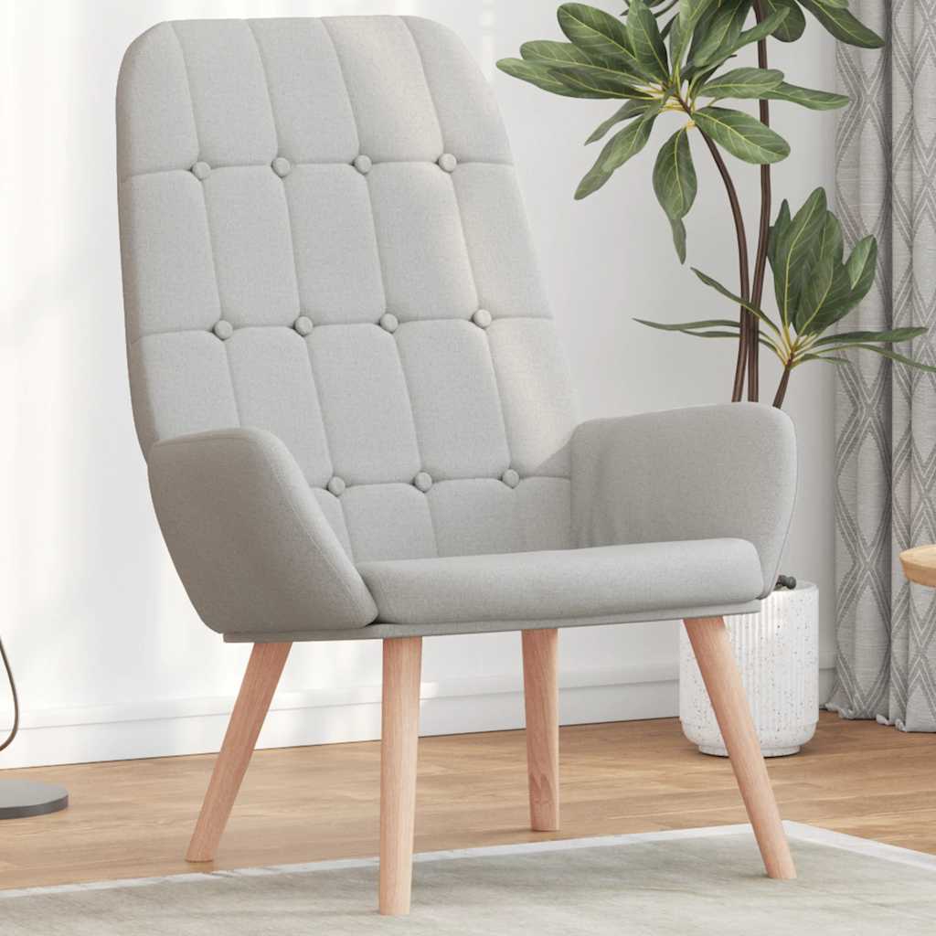 vidaXL Relaxsessel Wolkengrauer Stoff