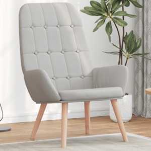 Relaxační křeslo obláčkově šedá textil - obrázek 1