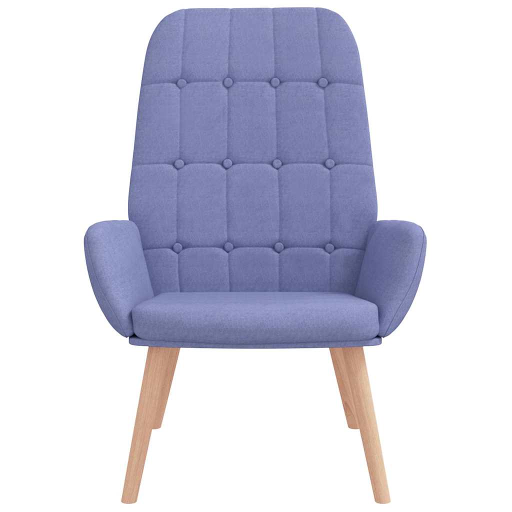 vidaXL Relaxstoel stof jeansblauw afbeelding