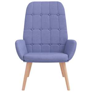 Relaxační křeslo džínově modré textil - obrázek 3