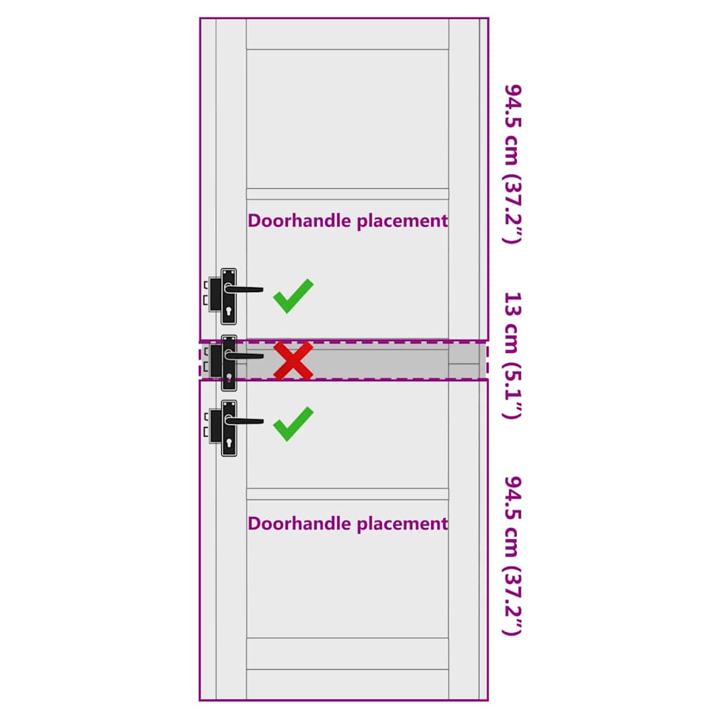 Iekštelpu durvis ORKDAL Balts 78 x 202 cm Saplāksnis