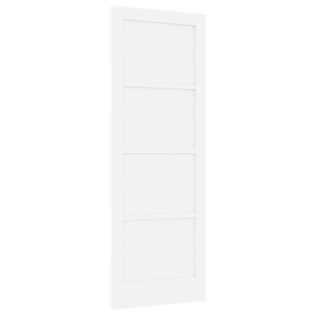 vidaXL Ușă Interioară  "ORKDAL" Albă 78x211x4 cm Ușă din Lemn Masiv din Pin