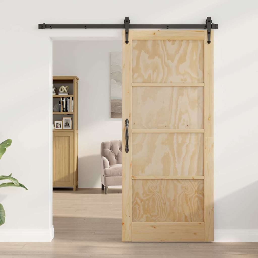 Indendørs Dør 'ORKDAL'86x198.5x4 cm Solid Wood Pine