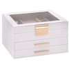 vidaXL ehtekarp 3-kihiline valge 23 x 20,5 x 14 cm