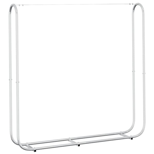 vidaXL k&uuml;ttepuude riiul 150 x 25 x 150 cm tsingitud terasest