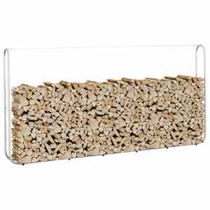 Stojalo za drva 300x25x150 cm Pocinkano jeklo