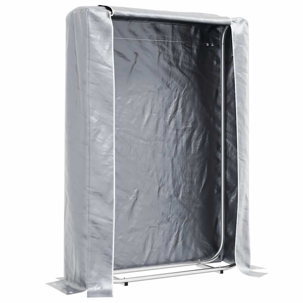 vidaXL Stojan na palivové dřevo s krytem proti dešti 100x25x150 cm