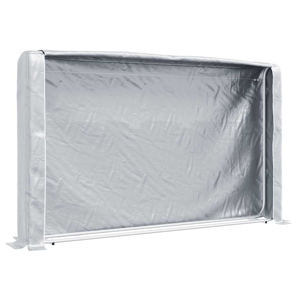 vidaXL Stojan na palivové dřevo s krytem proti dešti 250x25x150 cm