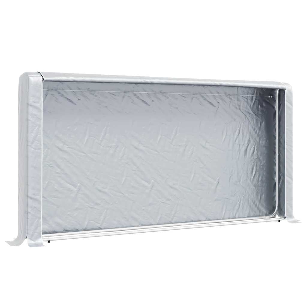 vidaXL Stojan na palivové dřevo s krytem proti dešti 300x25x150 cm