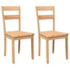 vidaXL s&ouml;&ouml;gitoolid, 2 tk, naturaalne, kaut&scaron;ukipuit