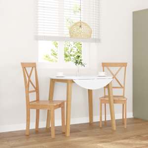 Jedilni stoli 2 kosa masivne lesene gume