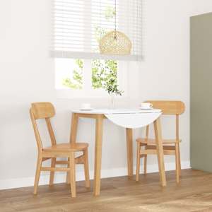 Jedilni stoli 2 kosa masivne lesene gume