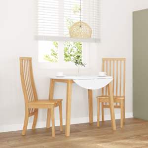 Jedilni stoli 2 kosa masivne lesene gume