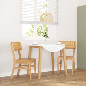 Jedilni stoli 2 kosa masivne lesene gume