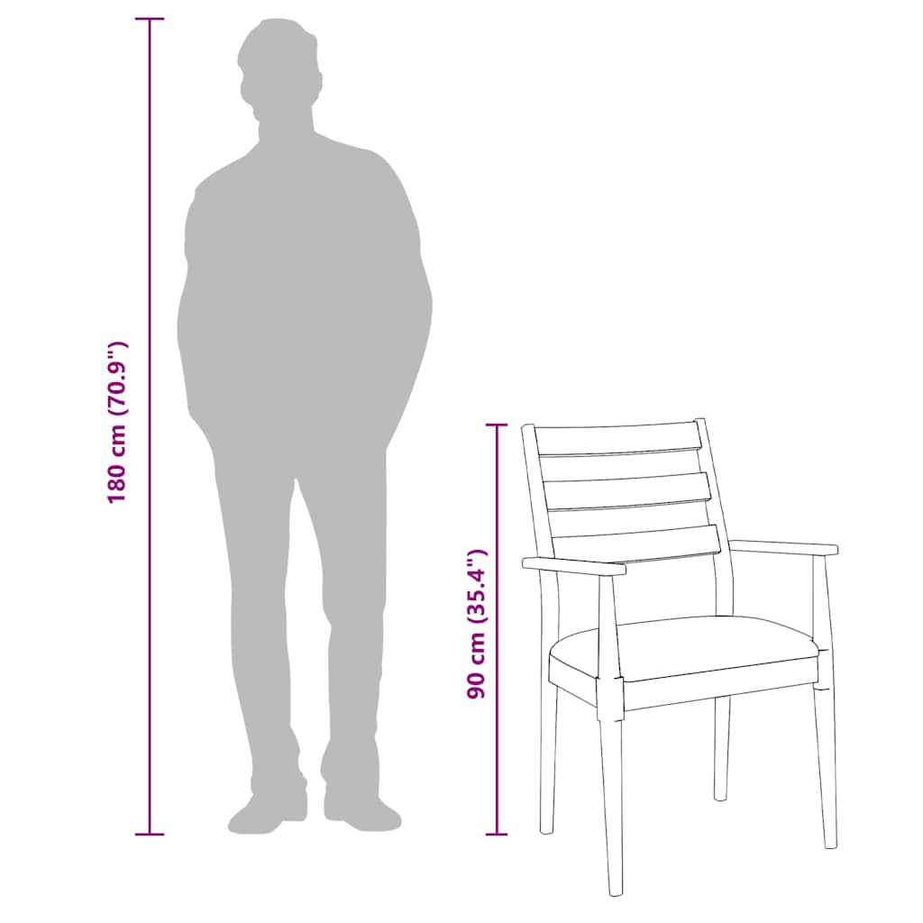 Eetkamerstoelen met kussens 2 stuks wit massief hout rubber image 12