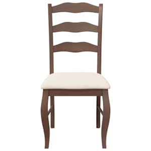 Jídelní židle s polštáři 2 ks hnědé masivní dřevo guma - obrázek 5