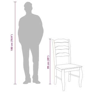 Jídelní židle 2 ks bílé masivní dřevo guma - obrázek 12