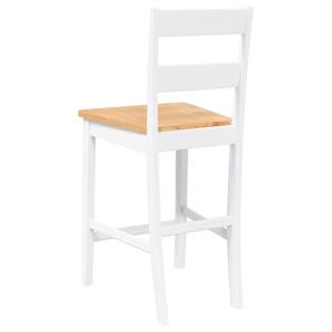 Bar Stools 2 kosa bele masivne lesene gume - slika 7