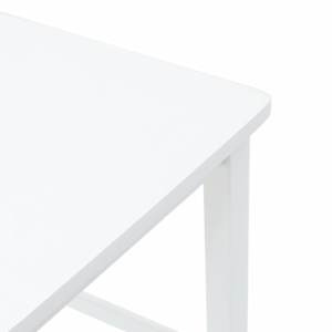 Bar Stools 2 kosa bele masivne lesene gume - slika 8