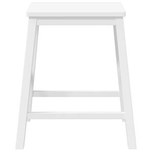 Bar stoli 2 kosa bele masivne lesene gume - slika 5