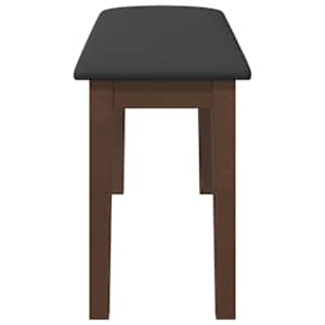 Lavice 90 cm Hnědá masivní dřevo Guma - obrázek 5