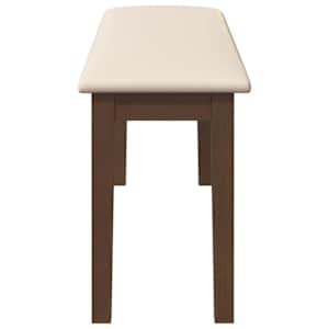 Lavice 110 cm Hnědá masivní dřevo Guma - obrázek 5