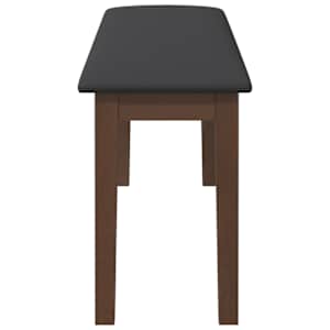 Lavice 110 cm Hnědá masivní dřevo Guma - obrázek 5