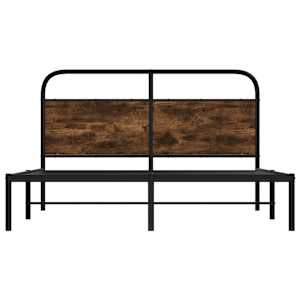 Rám postele bez matrace 140x200 cm kouřový dub kompozitní dřevo - obrázek 5