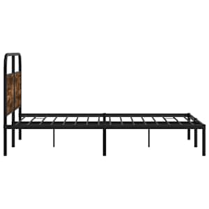 Rám postele bez matrace 140x200 cm kouřový dub kompozitní dřevo - obrázek 6