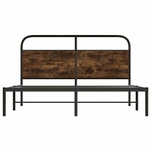 Rám postele bez matrace 150x200 cm kouřový dub kompozitní dřevo - obrázek 5