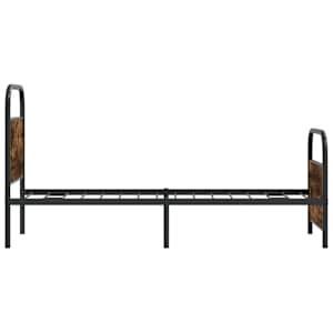 Rám postele bez matrace 75x190 cm kouřový dub kompozitní dřevo - obrázek 6