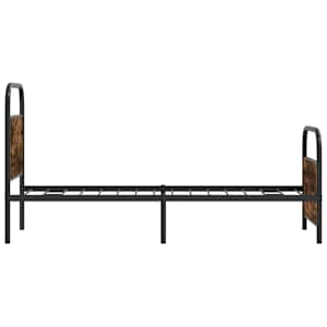 Rám postele bez matrace 80x200 cm kouřový dub kompozitní dřevo - obrázek 6