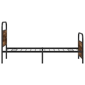 Rám postele bez matrace 90x200 cm kouřový dub kompozitní dřevo - obrázek 6