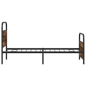 Rám postele bez matrace 107x203 cm kouřový dub kompozitní dřevo - obrázek 6