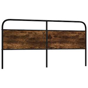 Nadomestno vzglavje dimljeni hrast 180 cm jeklo/inženirski les