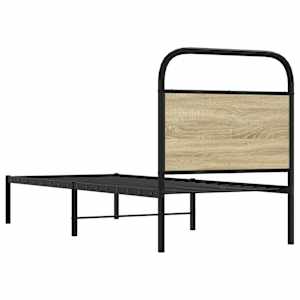 Rám postele bez matrace 80x200 cm dub sonoma kompozitní dřevo - obrázek 7