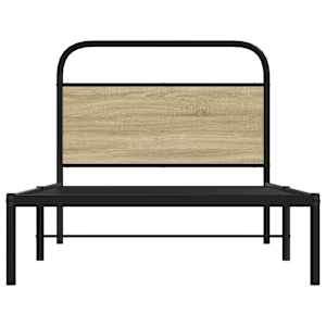 Rám postele bez matrace 90x190 cm dub sonoma kompozitní dřevo - obrázek 4