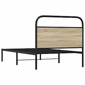 Rám postele bez matrace 90x190 cm dub sonoma kompozitní dřevo - obrázek 7