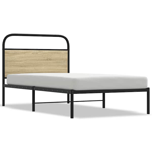 vidaXL voodiraam ilma madratsita, Sonoma tamm, 107x203 cm
