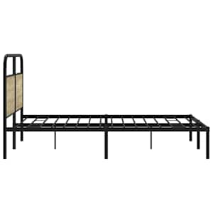 Rám postele bez matrace 150x200 cm dub sonoma kompozitní dřevo - obrázek 6