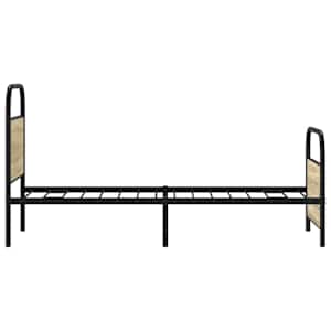 Rám postele bez matrace 80x200 cm dub sonoma kompozitní dřevo - obrázek 6