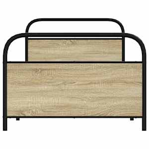 Rám postele bez matrace 90x190 cm dub sonoma kompozitní dřevo - obrázek 4