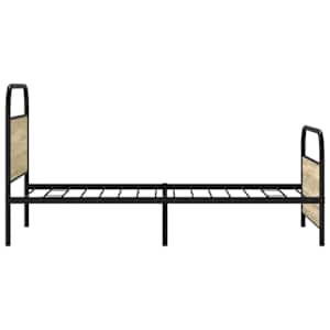 Rám postele bez matrace 90x190 cm dub sonoma kompozitní dřevo - obrázek 6