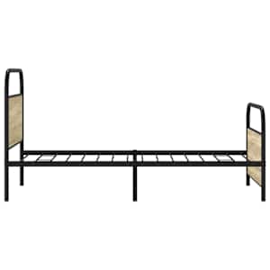 Rám postele bez matrace 100x190 cm dub sonoma kompozitní dřevo - obrázek 6