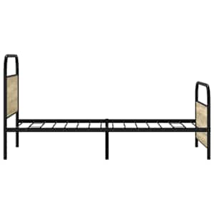 Rám postele bez matrace 107x203 cm dub sonoma kompozitní dřevo - obrázek 6