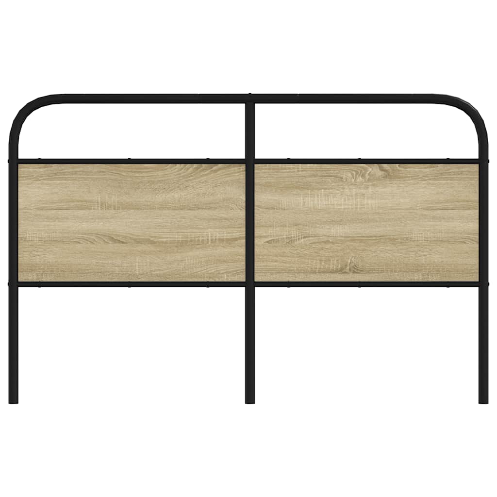 vidaXL Vervangend hoofdbord 160 cm staal en sonoma eikenkleurig, foto 2