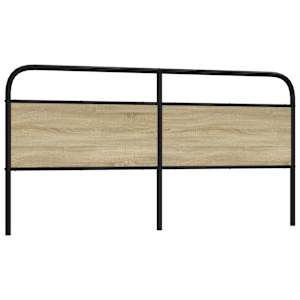 Nadomestno vzglavje sonoma hrast 180 cm jeklo in inženirski les