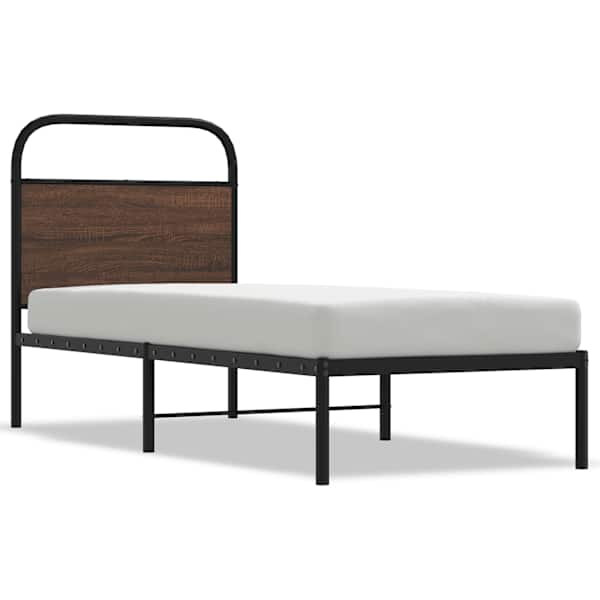 vidaXL voodiraam ilma madratsita, pruun tamm, 80x200 cm